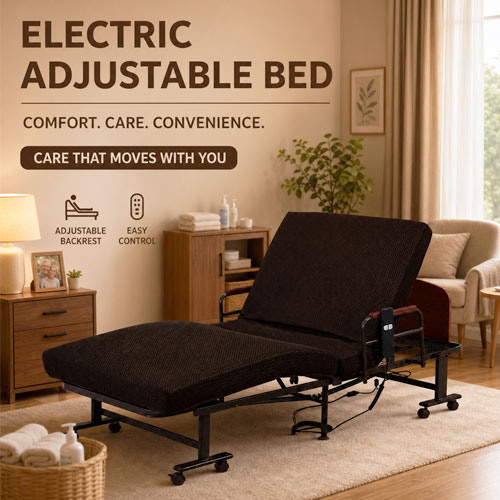 Giường Gấp Có Nệm Nâng Điện OSADA SD-EB90